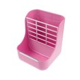 thumbnail image 1 of ziyahi Stand Plastic Small Animals Feeder Removable 2 -in -1 Pet Food Feeder Rack Fixed Feeder Pink, 1 of 6