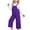 Purple, variant on Nwiuh Girls Boys Overalls Adjustable Strap Loose Fit Jumpsuits Casual Bib Overalls (Green, 11-12 Years)