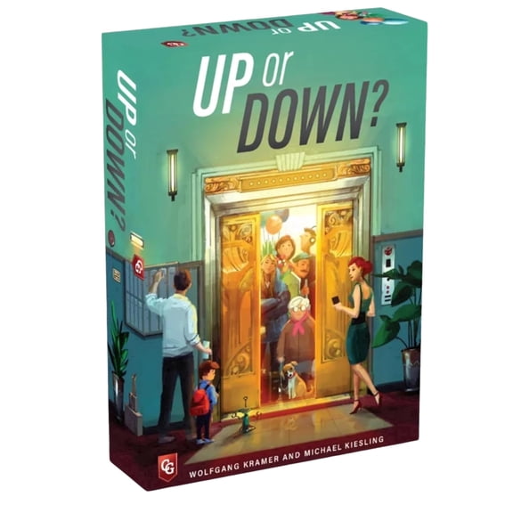 Capstone Games Up or Down? Playing Cards Game Strategic Number and Color for 2-6 Players Ages 8 1 Pack