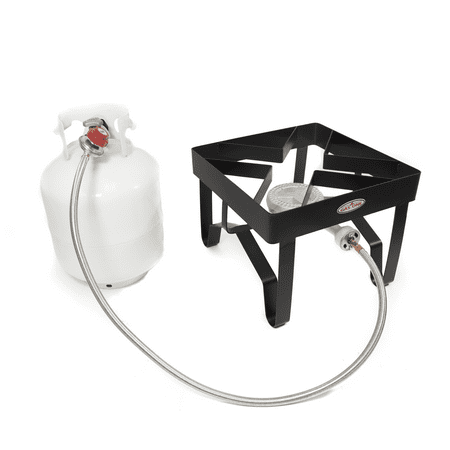 Gas One Propane Single Burner, Outdoor Cooker with Regulator and Hose (Square