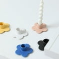thumbnail image 4 of Gieenan Ceramics Flower Shape Taper Candle Holder Candlestick Seasonal Tabletop Decors, 4 of 16