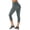 Dark Gray, variant on OSOLU Women's Tight Fitting Sports Fitness Push Up Shaped Pants Waist Calf Length Yoga Pants Workout Stretchy Running Tummy Control Joggers Bottoms Brick Red M
