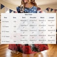 thumbnail image 3 of Odeerbi Kids Teen Girls Independence Day A-Line Ruffled Dress Summer Patriotic Star Stripe Round Neck Casual Dress with Pockets, 3 of 8