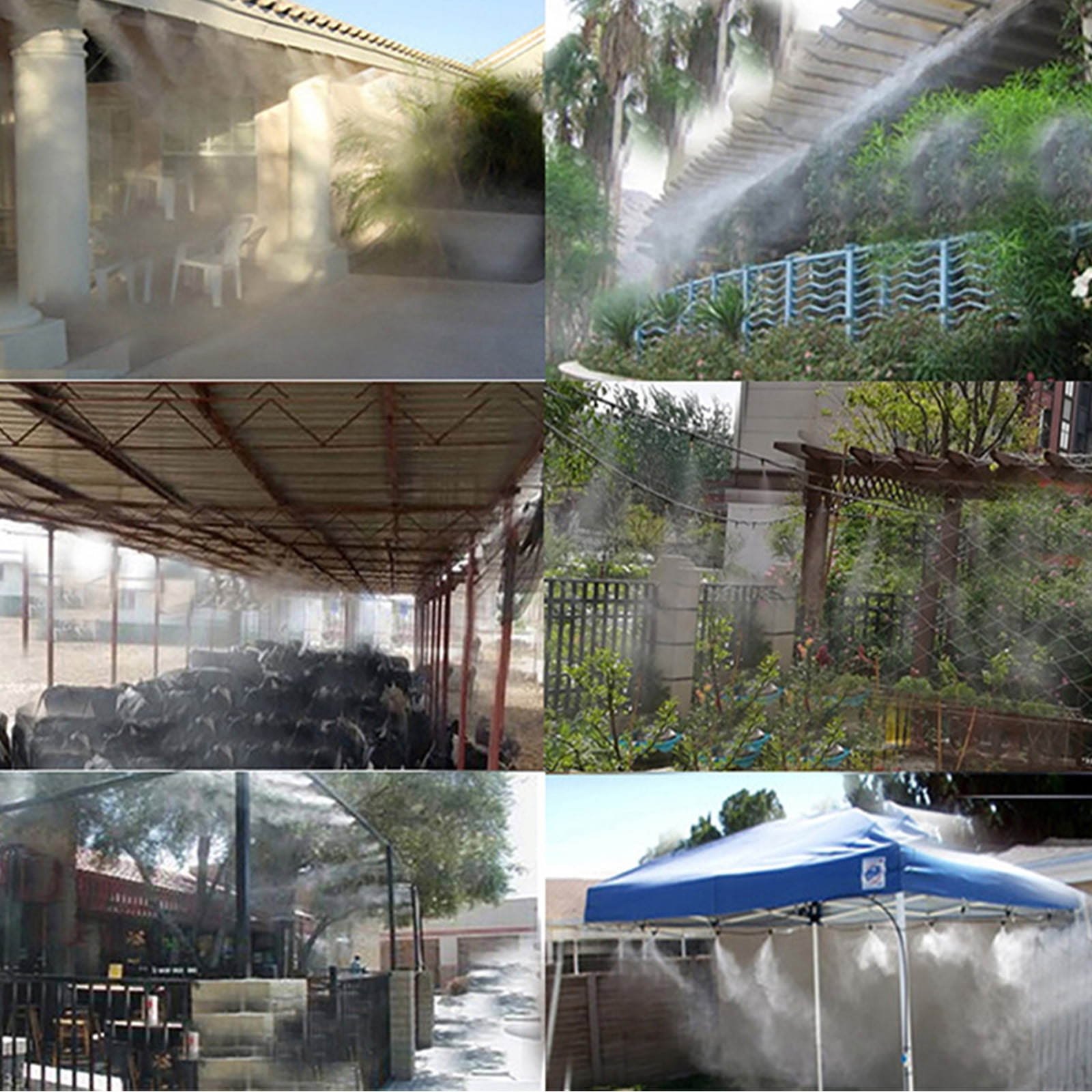 JZROCKER Outdoor Dripping Irrigation for Garden Greenhouse Grassland Gardening Cooling Set Utility Irrigation Tools