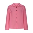 thumbnail image 1 of Timegard Long Sleeve Shirts for Women Cotton Linen Lightweight Button up Tops Blouse Fall Solid Color, 1 of 5
