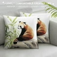 thumbnail image 3 of ARISTURING  Raccoon Throw Pillow Covers, Red Panda Animal Cushion Case for Home Living Room Decor, Wildlife Style Decorative Throw Cushion Case, 3 of 5