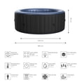 thumbnail image 4 of Tina Spa Hidromasaje Inflable Bergen 4 Comfort Mspa Para 4 Personas Ideal Para Jardin 180cm Negro, 4 of 11