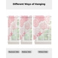 thumbnail image 4 of Coastal Pink Swag Valances for Windows, Ocean Coral Starfish Shell Modern Sea Rod Pocket Sheer Valances for Small Windows, Swag Toppers Light Filtering for Kitchen Living Room 2 Panels 36''x36'', 4 of 6