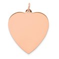 thumbnail image 1 of 14K Rose Gold Heart Disc Charm, 1 of 2