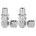 thumbnail image 4 of Safe Durable Compression Bulkhead, Stainless Steel Fitting Bulkhead, For Water Pipes 316 Stainless Steel Gas Pipes Oil Pipes Ф10, 4 of 8