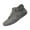 Gray, variant on Men's Casual Suede Lace Up Flats Ankle Boots,Handmade High Top High Boots Outdoor Walking Sneakers Slip-On Lightweight Non-Slip Driving Boots Black 36
