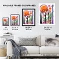 thumbnail image 3 of Artery8 Spring Sunset Forest Colourful Linocut Design Living Room Art Print Framed Poster Wall Decor 12x16 inch, 3 of 3