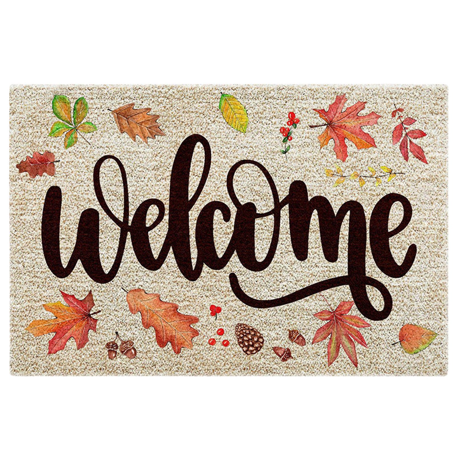 Wozhidaoke door mat Thanksgiving Doormats 40X60CM Home Autumn Fall