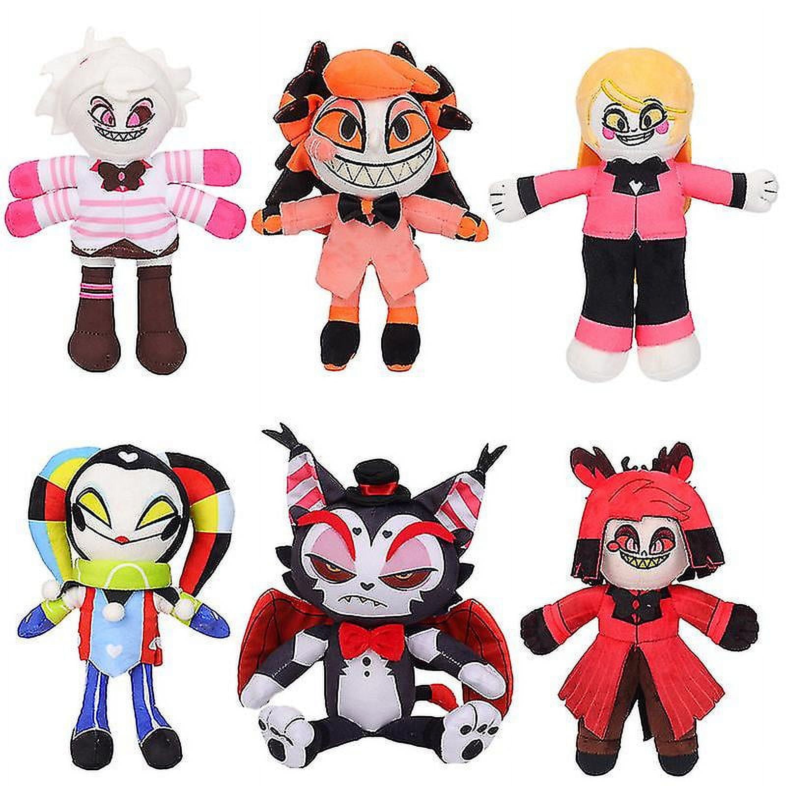NJNRCOHXV – Peluche De Hazbin Hotel – Figura De 25 Cm De Vox, Tiburón Demonio O Cíclope Rojo – Suave Y Coleccionable