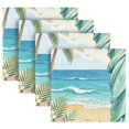 thumbnail image 3 of Iauyy Satin Napkins Set of 4- Tropical Liberty Beach Art DIY Printing Decoration Cloth Napkin- Easy Care for Home/Party, 3 of 8