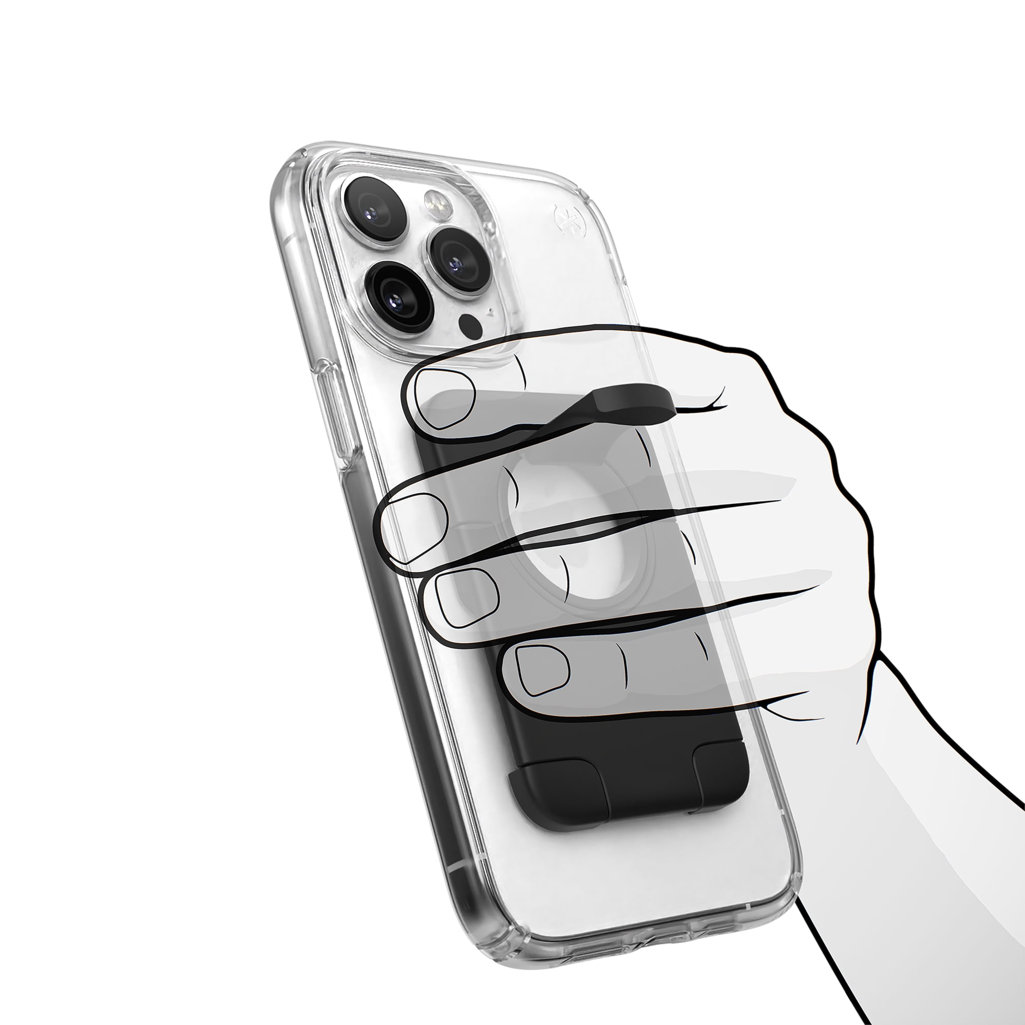 Speck 360° Adjustable iPhone StandyGrip Stand with Clicklock, Black