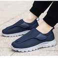 thumbnail image 5 of XIHAHA Zapatos para diabéticos extraanchos para hombres y mujeres, zapatos para caminar ajustables para personas mayores, ortopédicos, pies anchos, zapatillas para parejas hinchadas, 5 of 5