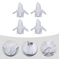 thumbnail image 4 of Eease White Napkin 4pcs Cotton Cloth Napkins Table Napkins Restaurant Dinner Wedding Banquet Decor,13.78"X13.78"X0.04", 4 of 11