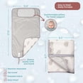 thumbnail image 3 of Cambiador de pañales portátil - Cambiador de bebé plegable impermeable - Cambiador de pañales de viaje - Cambiadores ligeros para bebé - Cambiador de bebé - Lavable a máquina - HAMUR HOME (Hojas), 3 of 5