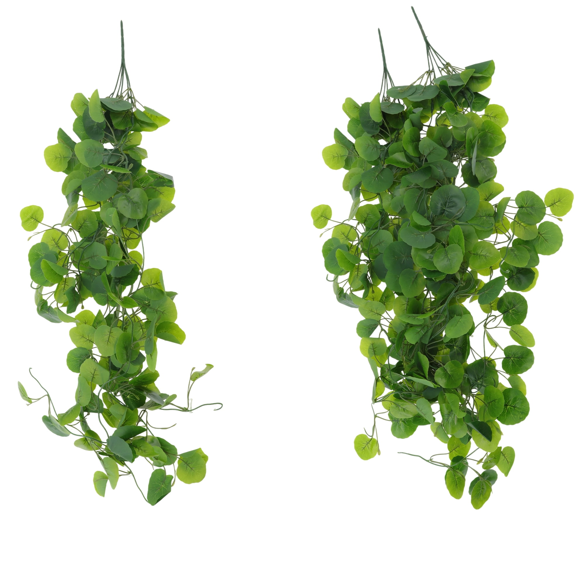 Unique Bargains 2pcs Fake Vines 41.34" Faux Greenery Artificial Hanging Ivy Plants