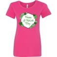 thumbnail image 3 of Inktastic Happy St. Patrick's Day Clovers Women's T-Shirt, 3 of 5