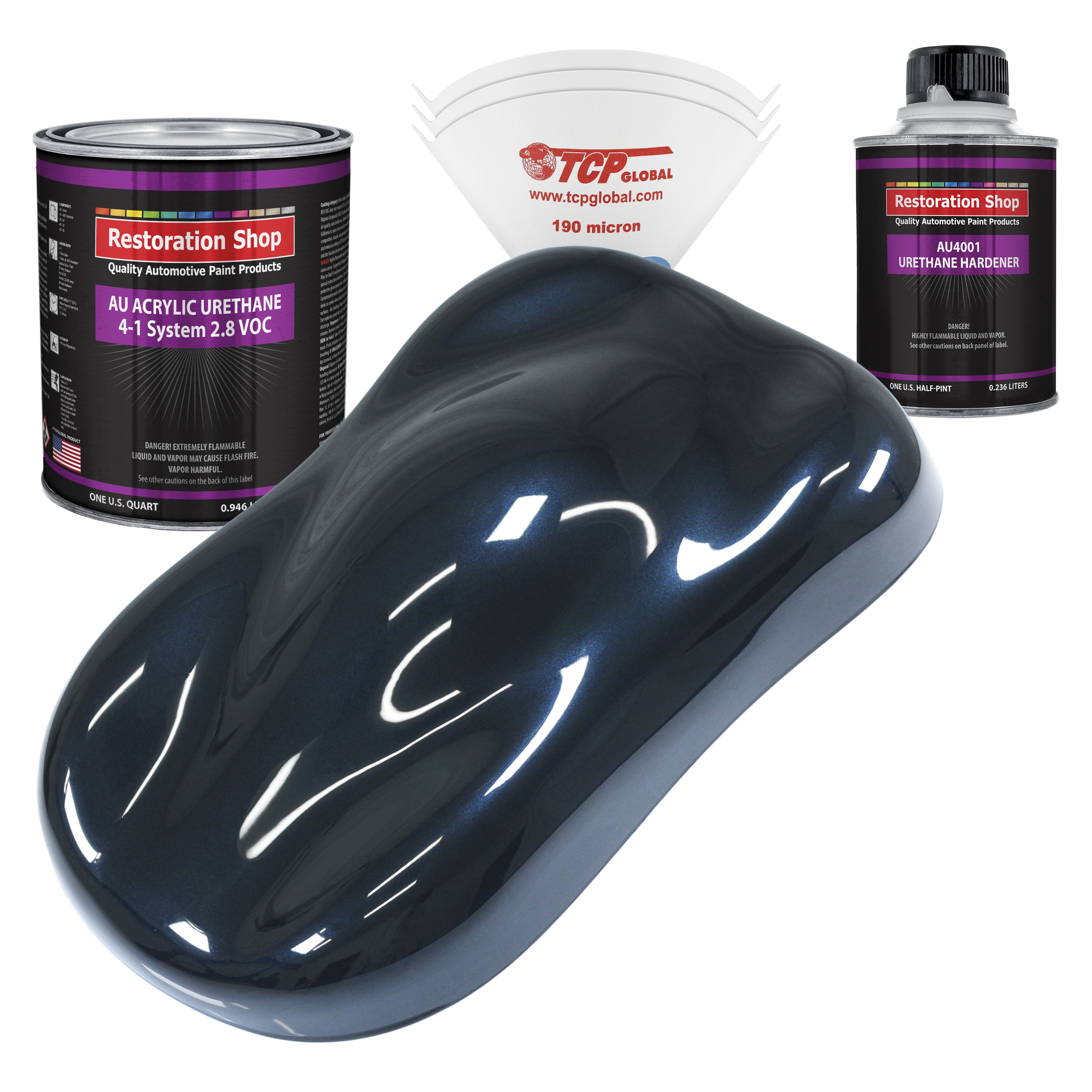 Restoration Shop Dark Midnight Blue Pearl Acrylic Urethane Auto Paint