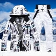 thumbnail image 2 of Hwmodou Men Outfits Men's And Men's Ski Jackets And Pants Set Windproof Insulated Snowsuit Winter Warm Snowboarding Snow Coat Holiday Party Outfits For Men 2023, 2 of 3