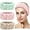 Pink, Green, Brown, variant on CEYAZYE 3 Pcs Spa Headband for Women Facial Makeup Headband Soft Terry Cloth Hairband for Washing Face Mask Spa Shower Gifts