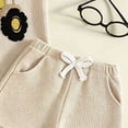 thumbnail image 5 of Splozh Baby Boy Summer Outfit Casual Waffle Outfits SleeveLess Tank Top Shorts Cute Summer Boys Beach Outfit Boys Vacation Set,Beige,3-4 Years, 5 of 5