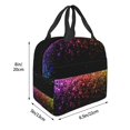 thumbnail image 3 of Disketp Colorful Sparkling Bolsa Térmica para Almuerzo para Hombre y Mujer, Ideal para Trabajo, Senderismo y Picnic, 3 of 8