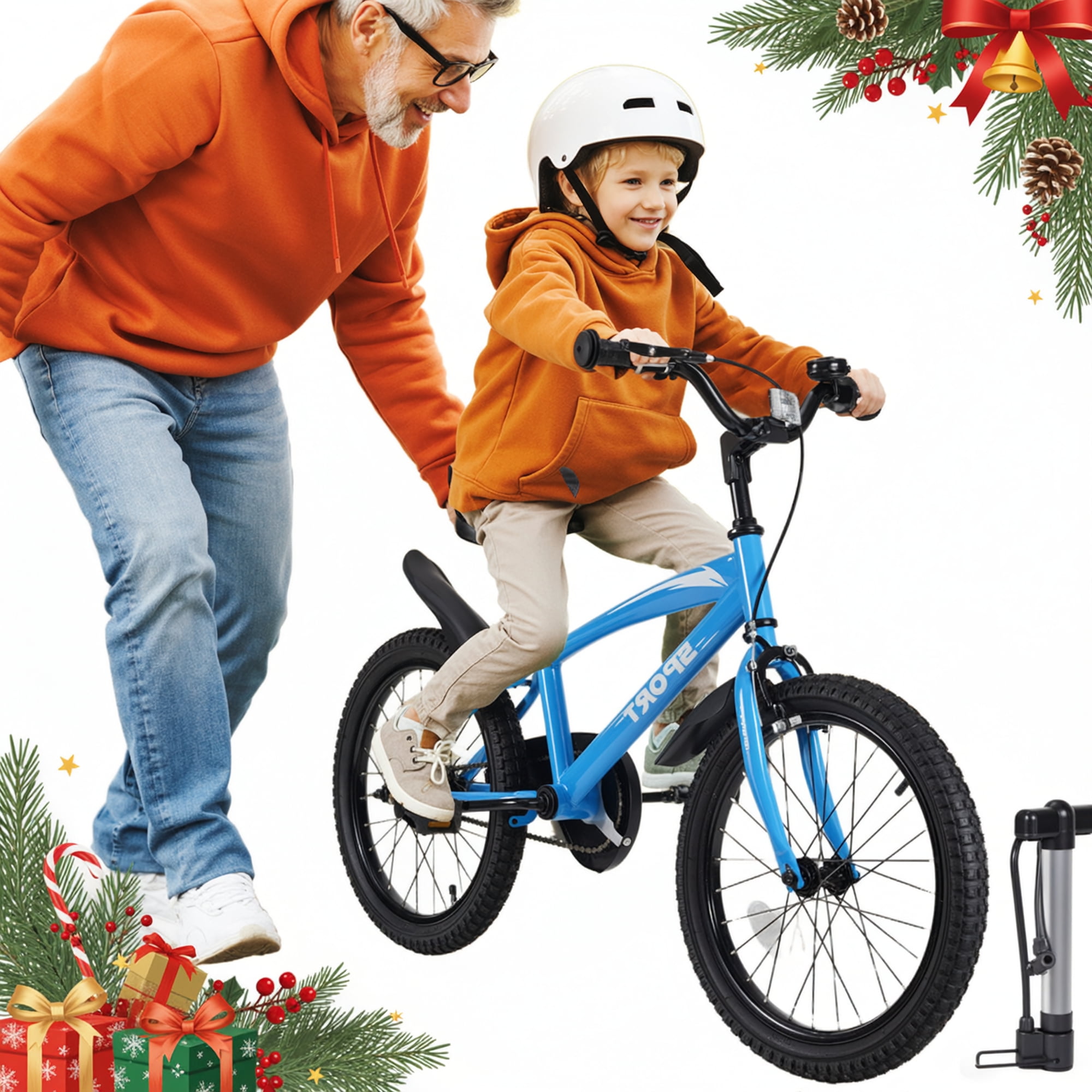 Naipo 18" Kids Bike with Removable Training Wheels photo 8