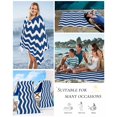 thumbnail image 5 of Navy Blue White Beach Towels Oversized Super Absorbent, Abstract Waves Water Ripple Striped Lightweight Bath Towel Quick Dry Sets For Bathroom/Pool/Rv Camping/Beach Play/Gym Room/Picnic 30"x60", 5 of 8
