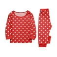 thumbnail image 4 of Baberdicy Red 4Th of July Outfits Family Matching Pajamas 2 Piece Sets Long Sleeve Top Pj Pants for Men Women & All Ages, 6T, 4 of 4