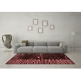 thumbnail image 3 of Ahgly Company Indoor Square Abstract Red Modern Area Rugs, 7' Square, 3 of 4