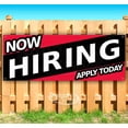thumbnail image 1 of Now Hiring Apply Today 13 oz Vinyl Banner With Metal Grommets, 1 of 4