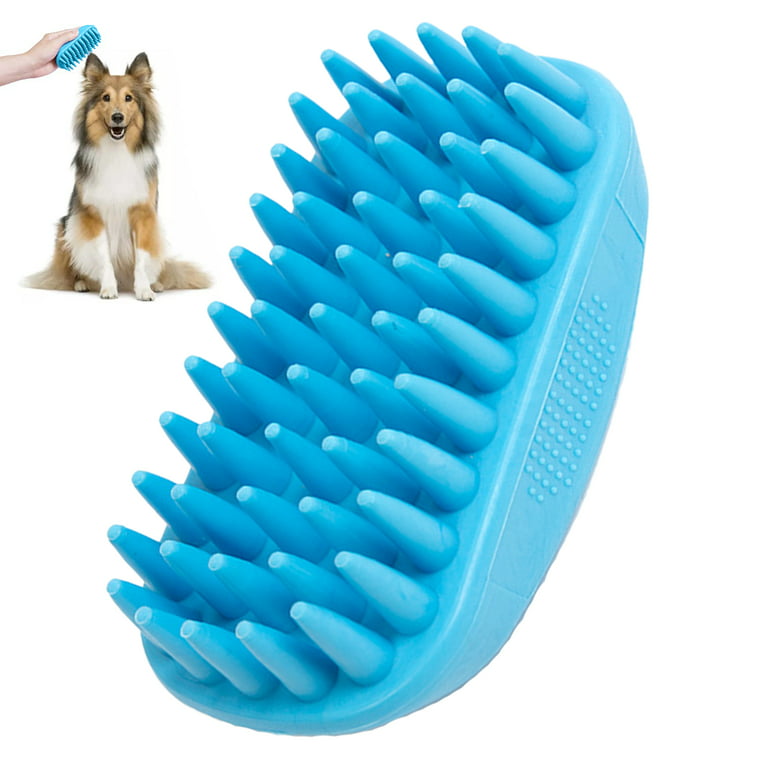 Dog Bath Brush Massager, Silicone Washer for Bathing