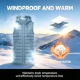 thumbnail image 7 of IUYRTFE Women Longline Hooded Puffer Vest Zip Up Sleeveless Winter Coat with Pockets for Outdoor Travel Daily Wear, 7 of 7