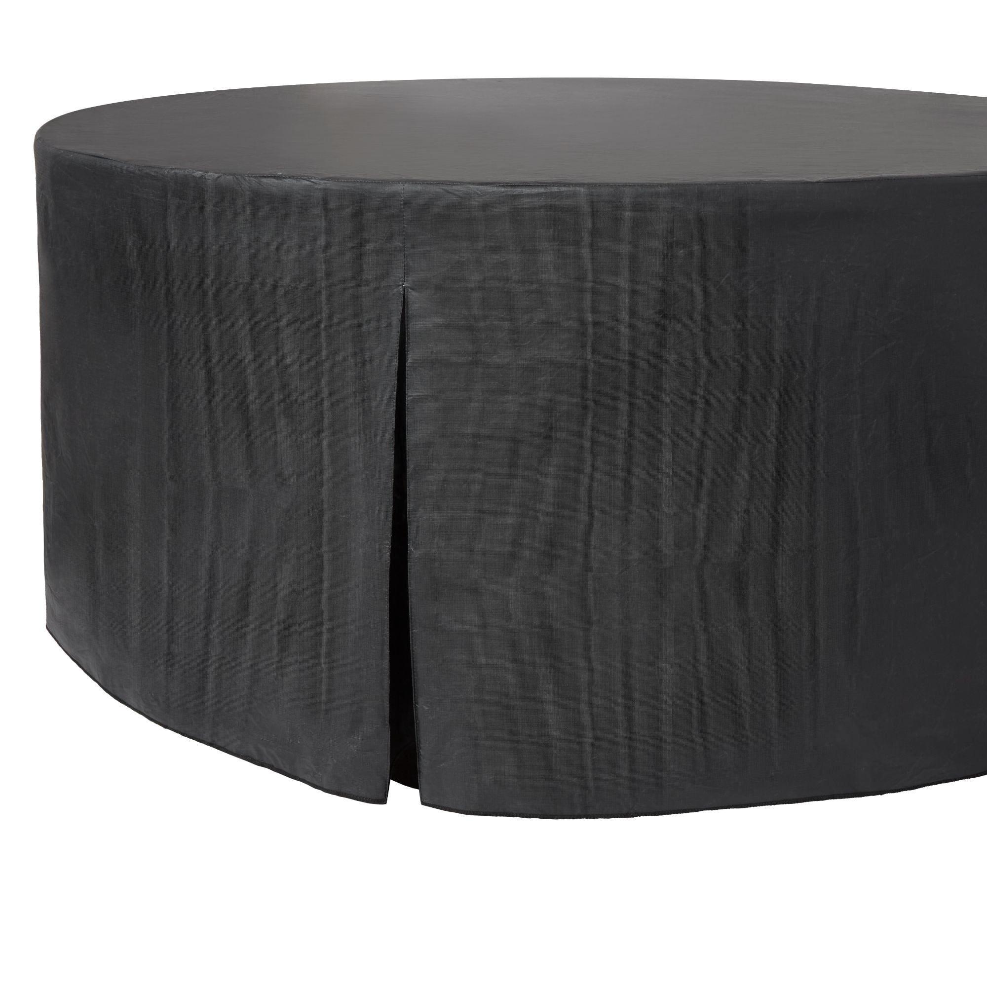 TOWN & COUNTRY LIVING Tablevogue Fitted Table Cover Single Pack, Black, 60"Round x 27"