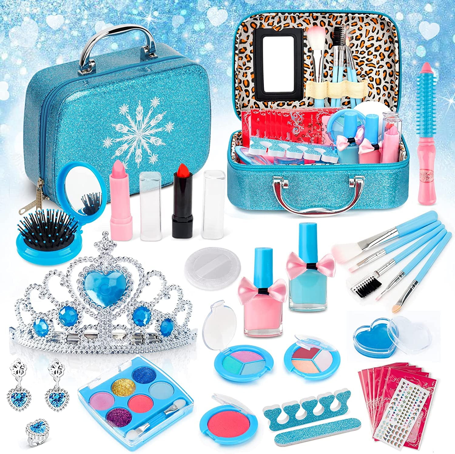 Kids Makeup Kit, 32PCS Kids Makeup Sets for Girls Washable Kids Makeup 