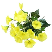Artificial Flowers - Household Imitation - Artificial Faux Petunia Flower Bouquet Simulation Succulent Plants For Home Decoration Garden Wall Arrangement - 1 Artificial Flower