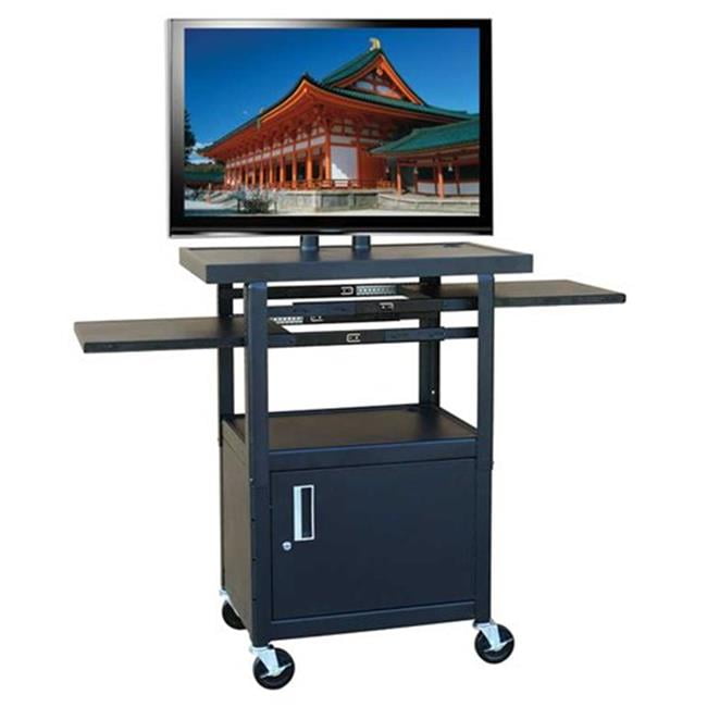 Wide Body Flat Panel TV Cart with Locking