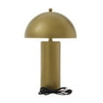 DecMode 22" Gold Accent Lamp with Gold Metal Shade
