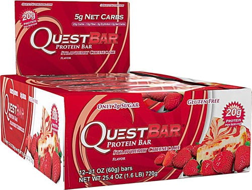 Quest Nutrition Questbar Protein Bar, Strawberry Cheesecake, 2.12 Oz by Quest Nutrition, LLC