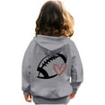 thumbnail image 5 of HUITKMM Girls Long Sleeve Letter Printed Zipper Hoodie Soft Unisex Sweatshirt with Pocket, 5 of 6