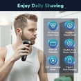 thumbnail image 6 of Electric Shavers for Men - USB-C Rechargeable Electric Razor with Pop-up Trimmer-  3D Flex Precision Blades Beard Trimmer, 6 of 7