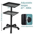 thumbnail image 3 of Bandeja enrollable ajustable Salon Tray Wuissvnb con ruedas, color negro, 3 of 8