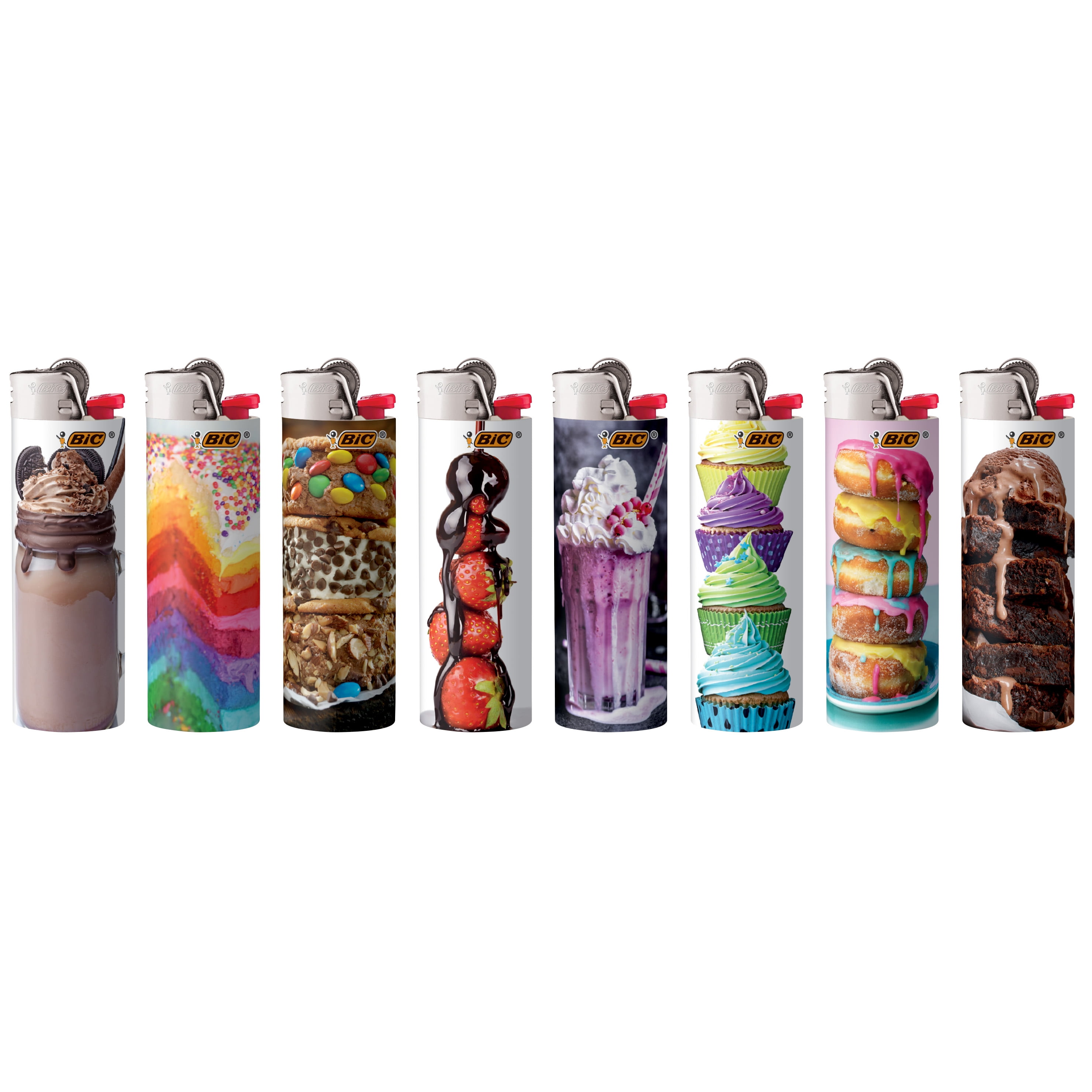 BIC Pocket Lighter, Special Edition Americana Collection, Assorted Unique  Lighter Designs, 8 Count Pack of Lighters - Walmart.com