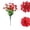 Red, variant on 12 Inch Artificial Flowers Boho Faux Wildflower Flexible Stems Fake Bouquet for Wedding Decor, Party Decorations, Home Kitchen Decorations