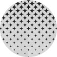 thumbnail image 1 of Ahgly Company Indoor Round Patterned Off-White Novelty Area Rugs, 4' Round, 1 of 6