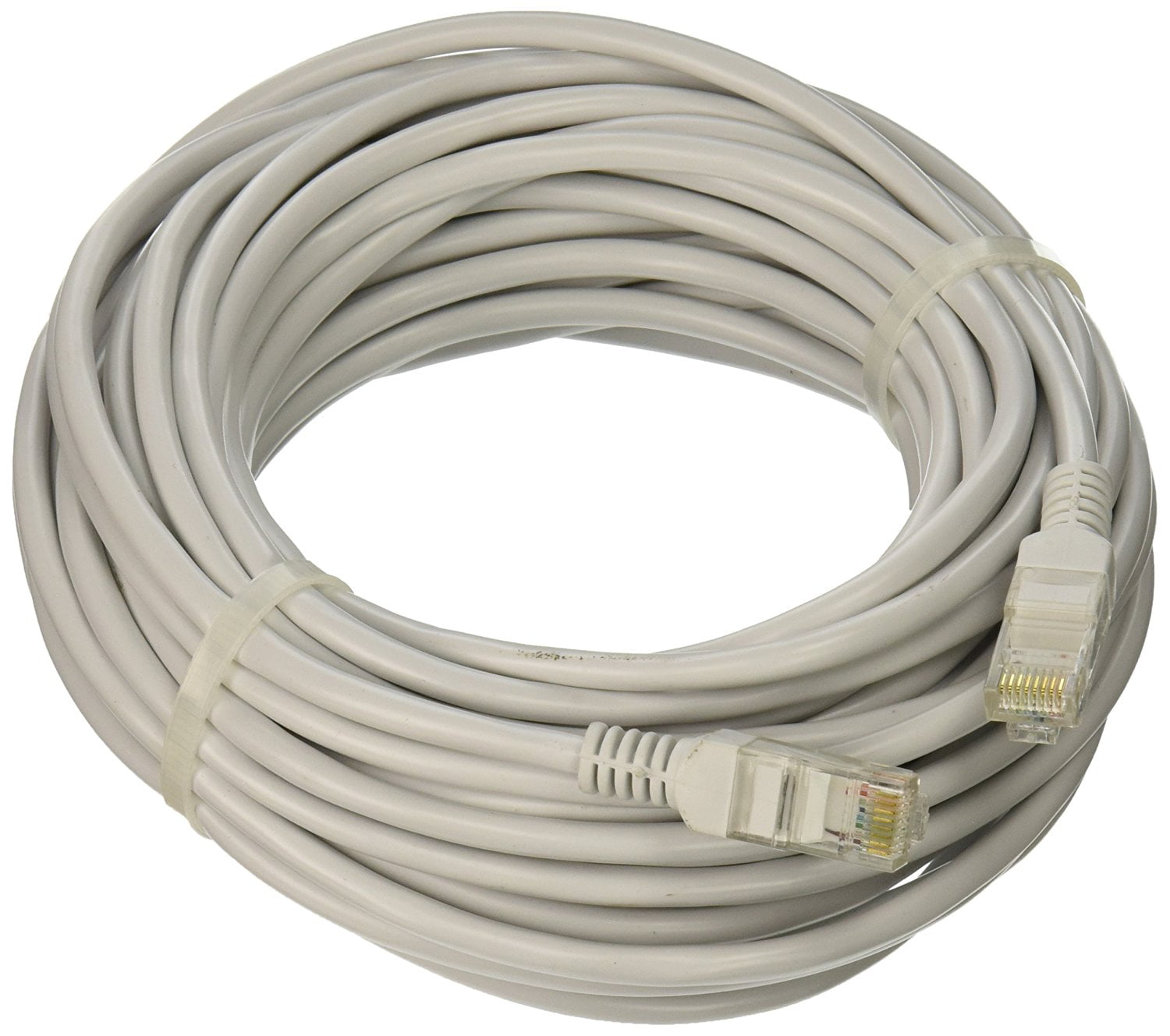 White 50 Feet Cat5e Networking RJ45 Ethernet Patch Cable